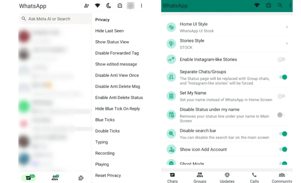 WhatsApp Plus Features