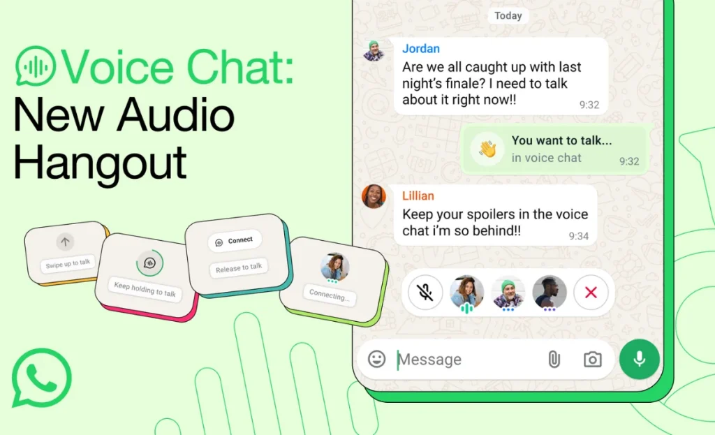 WhatsApp’s New Voice Hangouts Talk Live with Any Group Size